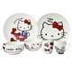 thumbnail image 3 of Juego Vajilla De Porcelana Hello Kitty Colección Moño Rojo,12 piezas Para 4 personas, Blanca con Caja de Regalo, 3 of 7