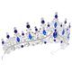 thumbnail image 3 of ColoMX Corona de reina para mujer, tiara de niña con diamantes de imitación, diadema de boda para novia, accesorios para el cabello para disfraz, fiesta de cumpleaños y graduación., 3 of 8