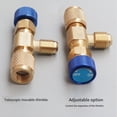 thumbnail image 5 of Válvula de aire acondicionado R22, boquilla de carga de 1/4", adaptador de seguridad para refrigerante fluoruro D, reparación de aire acondicionado, 5 of 5