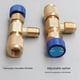 thumbnail image 5 of Válvula de CA R22 R410 Junta de Llenado de 1/4 Pulgada Válvula de Refrigerante de A/C Reparación de Aire Acondicionado y Adaptador de Seguridad de Fluoruro B, 5 of 8