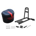thumbnail image 4 of Miulika Electric Scooters Rack Accessories Stable Direct Replaces Heavy Duty Lightweight Steel Sturdy Organizer Cargo Expansion Shelf Black w Basket, 4 of 9
