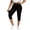 Black, variant on Women's Capri Pants, Elastic Waist Casual Slim Fit Stretchy Summer Capris Non-denim Navy Size 2XL