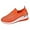 Orange, variant on Women's Fashion Shoes – Lightweight Wedge Sneakers, Mesh surface Walking Shoes for Casual Wear