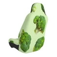 thumbnail image 2 of Wukai Broccoli 3 Full Set Car Seat Covers with Soft Padding Universal Auto Front Seats Protector and Cushion Mat, 2 of 5