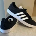 thumbnail image 1 of Adi-das VL Court 2.0 Men’s Casual Shoe - Black/White, Size 9.5M US, 1 of 6