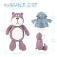thumbnail image 4 of Shininglove Hansbear 13.8in Dressed Teddy Bear, Cute Stuffed Animal with Removable Zip-up Jacket for Boys Girls, Plush Toy for Birthday Christmas, 4 of 6