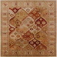 thumbnail image 1 of Ahgly Company Machine Washable Indoor Square Industrial Modern Mahogany Brown Area Rugs, 7' Square, 1 of 7
