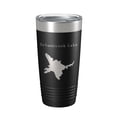 thumbnail image 1 of Sebasticook Lake Map Tumbler Travel Mug Insulated Laser Engraved Coffee Cup Maine 20 oz Black, 1 of 5