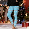 thumbnail image 2 of Frostluinai Ugly Christmas Leggings Women High Waist Xmas Print Tights Stretch Slim Fit Holiday Yoga Pants Womens Novelty Christmas Gifts, 2 of 10