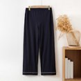 thumbnail image 2 of UAMVSH Women's Pajama Pants Casual Loose Wide Leg Lounge Pants Elastic Waist Solid Comfy Pjs Bottoms, 2 of 3