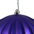 thumbnail image 2 of Vickerman 5.7" Purple Matte Onion Christmas Ornament, UV treated, Set of 3, 2 of 8