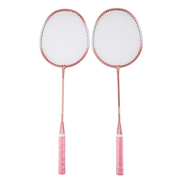 Badminton Racket, Iron Alloy Racquets with 3 Shuttlecocks, Bag, Box, Fast Swing Speed for Beginner Child Adult