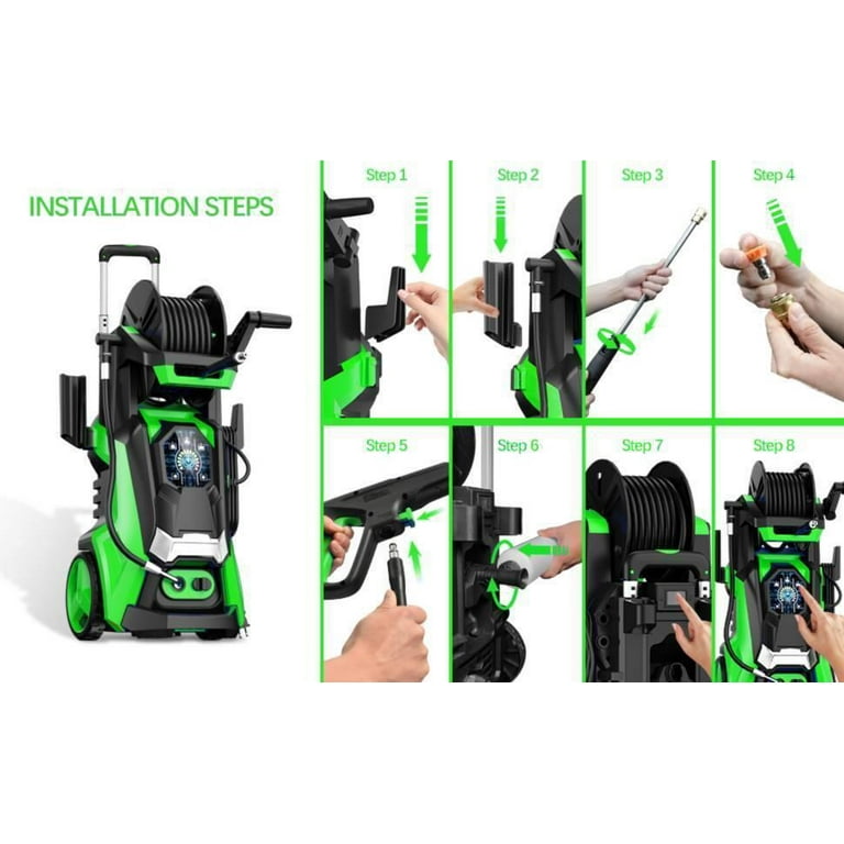 Winado Electric Pressure Washer 3800 PSI 2.8 GPM Power Washers Electric Powered for Home Driveway Patio