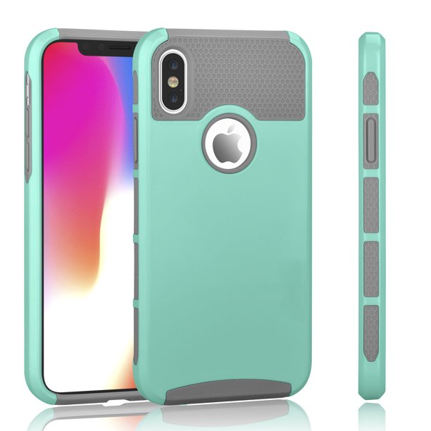 Tekcoo Iphone X Case Iphone Xs Case Slim Fit Dual Layer Soft Silicone Hard Back Tekcoo Iphone X Case Iphone Xs Case Slim Fit Dual Layer Soft Silicone Hard Back