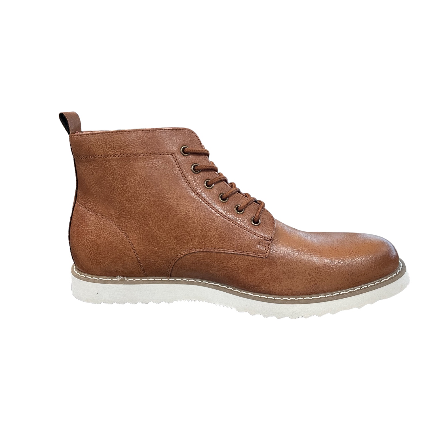 Nick Graham Cognac ROGER  synthetic leather lace up chukka boots #boots Nick Graham Men main image 3