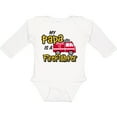 thumbnail image 3 of Inktastic My Papa is a Firefighter with Fire Truck Boys or Girls Long Sleeve Baby Bodysuit, 3 of 5