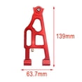 thumbnail image 4 of Brazo oscilante delantero Brazo De Suspensión Inferior Delantero De Metal Para Losi 1/6 RC Car Repuestos Rojo rojo Magideal Brazo oscilante delantero, 4 of 6