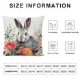 thumbnail image 6 of COMIO Forest Animals Rabbit 2-Piece Short Plush Pillowcase Set for Home Decor White, 6 of 6