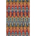 thumbnail image 3 of Unique Loom Outdoor Modern Collection Area Rug - Ikat (5' 3" x 8' Rectangle Multi/Burgundy), 3 of 7
