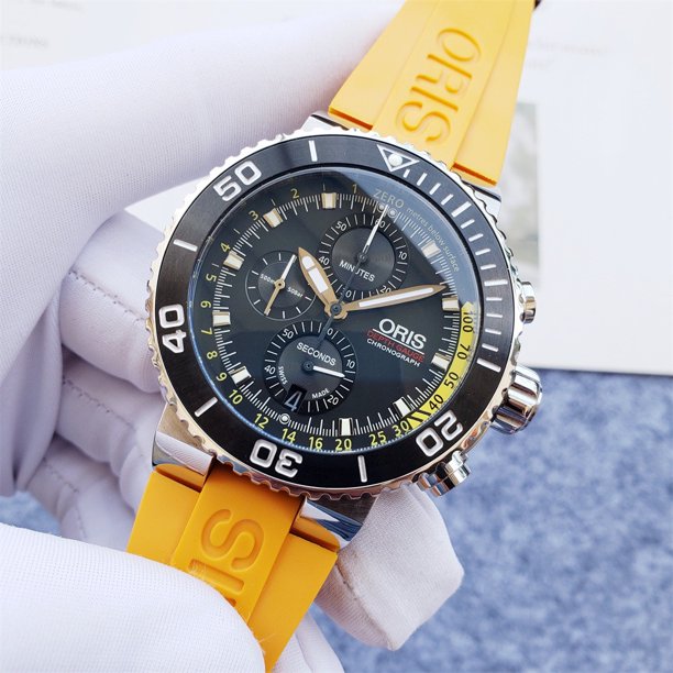 New OS Brand Premium Men's Business Casual Rubber Strap Multifunction Quartz Chronograph Watch Gao Jiahui unisex