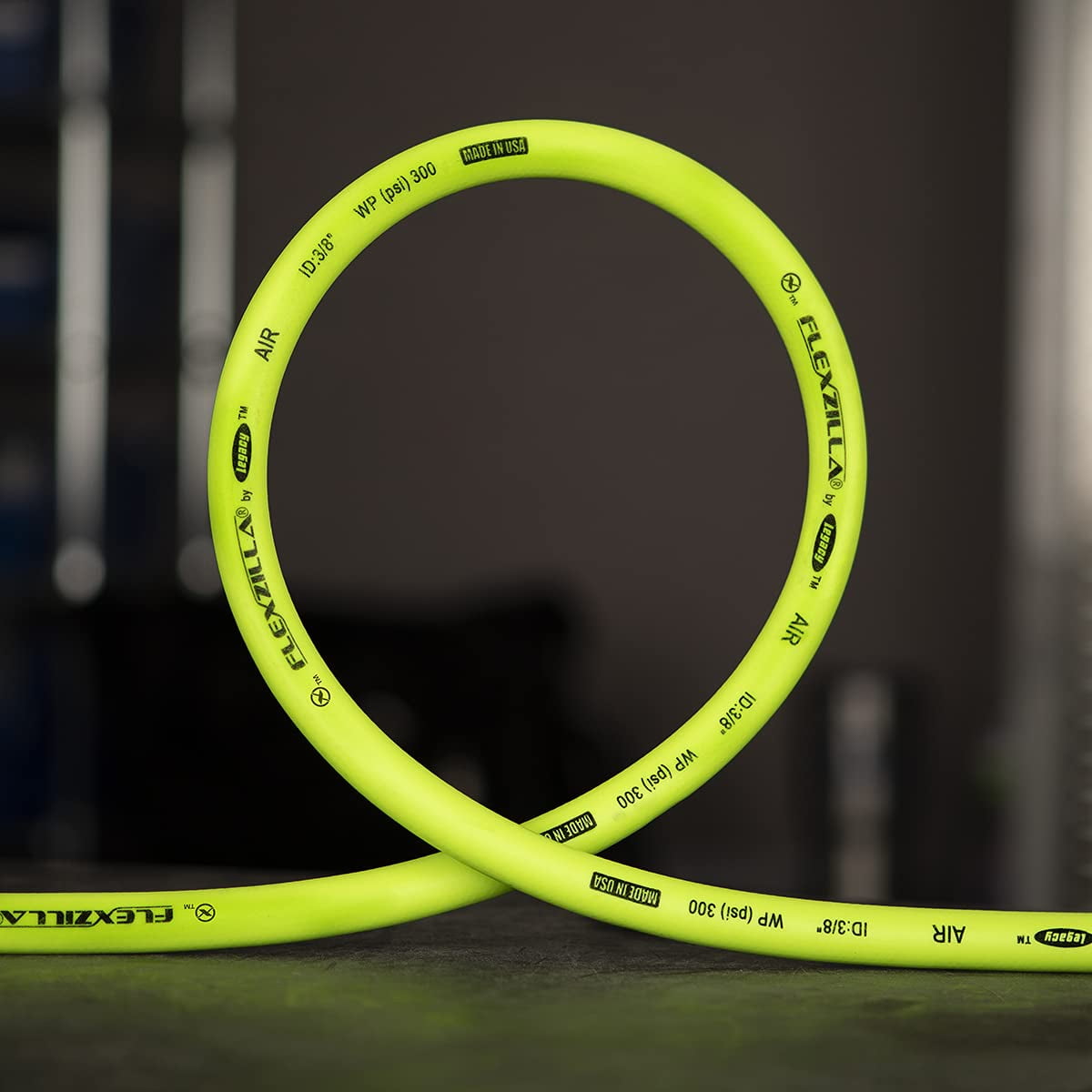 Flexzilla Air Hose, Flexible Hybrid Polymer, 1/2in x 100ft Air Hose 1/2 in Air Inlet Size MNPT