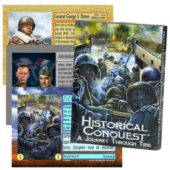 Historical Conquest History Card Game - World War II Expansion Pack  - Great for All Ages
