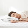 thumbnail image 6 of Kasentex  Foam Pillow Medium Support Low Loft Slim Contour with Waterproof Tencel Cover, 6 of 9