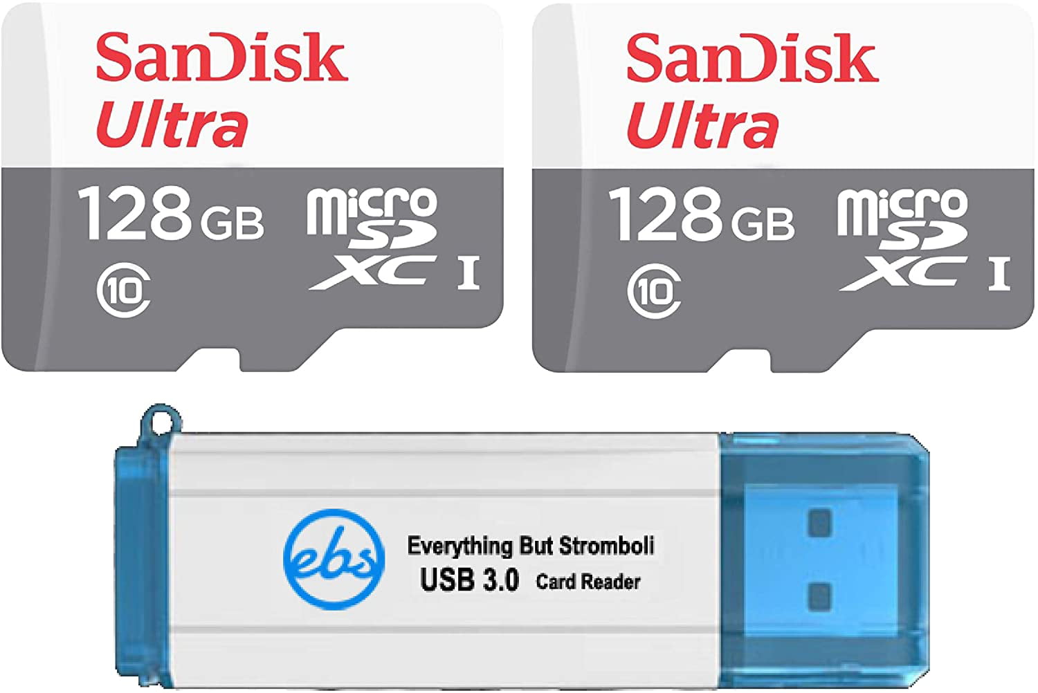10 SDSQUNS-128G-GN6MN SanDisk Ultra MicroSDXC 128 GB 80 MB/S CL