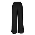 thumbnail image 4 of YueHuiYing Wide Leg Pants for Women Crossover High Waisted Casual Yoga Pant Pockets Lounge Split Pants, 4 of 9