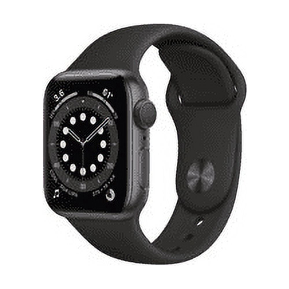 Restored Apple Watch Gen 6 Series 6 Cell 40mm Space Gray Aluminum - Black Sport Band M02Q3LL/A (Refurbished)