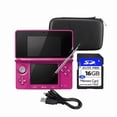 thumbnail image 1 of Nintendo 3DS Handheld Game Console Gross Pink Bundle with Carrying Case & 16GB SD Card (Refurbished), 1 of 6