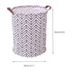 thumbnail image 3 of Cesto de ropa de lona con asas, contenedor plegable para ropa y juguetes, 40x40x50 cm, capacidad de 62 litros, 3 of 6