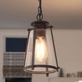 thumbnail image 5 of LNC Rustic Pendant Light with Seeded Glass Shade,Mini Kitchen Island Light, Bronze, 5 of 10