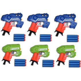 Toys  Big Bag of Dart Shooters! Mini Foam Dart Blasters Birthday Party Favors (6 Pack)
