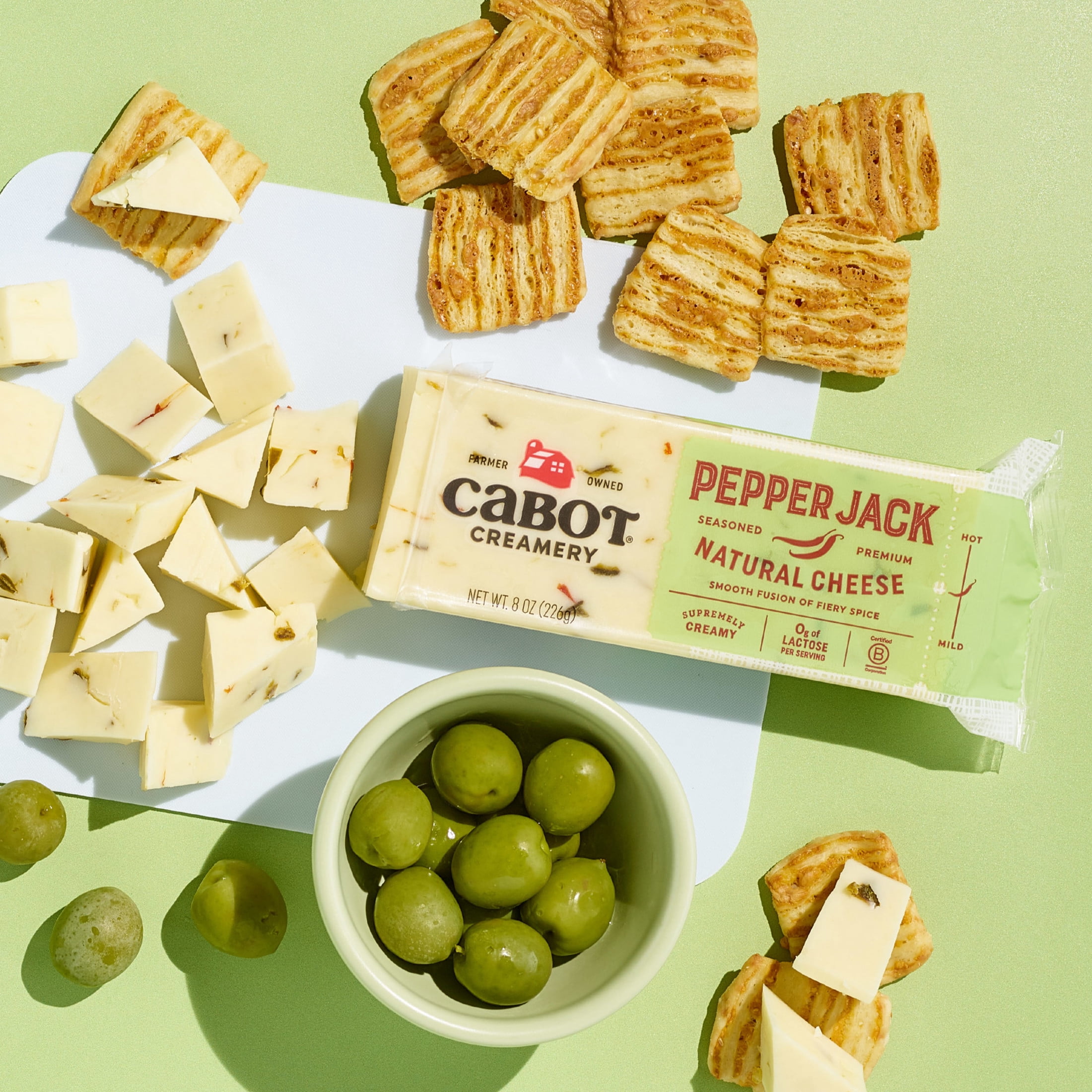 Cabot Creamery Pepper Jack Cheese Block 8 oz (Refrigerated)