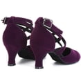 thumbnail image 5 of Willtoo Ladies' Dance Shoes, Indoor Fabric Cross Straps, Low Heels, Comfortable And Well-Fitting, 5 of 6