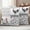 Gray, variant on Chicken Outdoor Waterproof Pillow Covers, Farmhouse Country Animal Retro Pastoral Black Decorative Square Throw Pillowcase Sofa Cushion Sham for Patio/Couch/Chair, 26"x26" 2 Pack