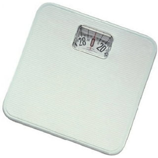 Analog Bathroom Scale, Dial Body Scale Maximum Weight Capacity 300 lbs  White