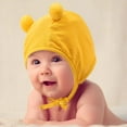 thumbnail image 4 of Generic Halloween Winter Hats for Women Bear Cute Hats with Double Pom Adjustable Slouchy Skullies Caps Baby Cute Tethered Hat Cold Protection Warm Ball Ear Children's Cap, 4 of 4