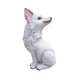 thumbnail image 1 of Figura de zorro de resina, figura de juguete de zorro, estatua decorativa, simulación de animal del bosque Mirando hacia atrás blanco, 1 of 9
