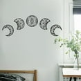 thumbnail image 5 of Pcapzz 5PCS Moon Phase Mirror Set,Black Moon Natural Design Wall-mounted 3D Nordic Style Moon for Christmas Home Bedroom Wall Decor, 5 of 11