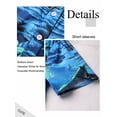 thumbnail image 6 of ZXSXSY Womens Hawaiian Floral Print Button-Up Short Sleeve Shirts, 6 of 8