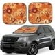 thumbnail image 1 of Balery Hippie Flower Parasol para parabrisas de coche de 2 piezas | Parasol plegable para parabrisas delantero de coche para la mayoría de sedanes-Medium, 1 of 6