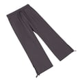 thumbnail image 4 of Arlun Summer Beach Linen Pants Women Lightweight Breathable Solid Color Leisure Trousers with Leg Split Tie Design Ladies Loose Comfort Front Pleated Holiday Bottoms Grey XL, 4 of 8