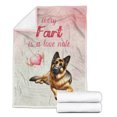 thumbnail image 2 of Every Fart is Love Note German Shepherd Guilty Face Happy Valentine's Cozy Fleece Blanket Alsatian Dog Lover Gifts Warm Soft Throw Blanket - 01016, 2 of 5