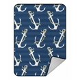 thumbnail image 1 of EREHome anchors pattern Throw Blanket Fleece Blankets Plush Blanket 58x80 Inch, 1 of 1