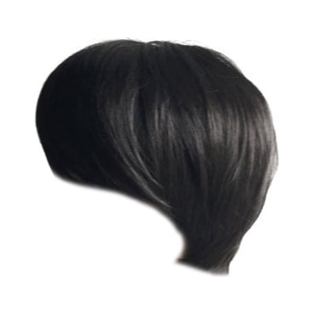 Guardurnaity Peluca de pelo corto de fibra de alta temperatura para mujer, pelucas rectas ajustables reutilizables para banquetes de fiesta, Cuidado del cabello