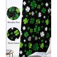 thumbnail image 3 of St Patricks Day Kitchen Curtains Spring Farmhouse Country Green Shamrock Cafe Short Curtains for Bathroom Blackout Window Curtain Small Window Treatment Drapes for Bedroom Living Room 52"x45"x2, 3 of 9