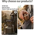 thumbnail image 2 of Ultralight Mini Alcohol Stove, Portable Spirit Burner with Stand, Fast Heating & Windproof for Camping Hiking(Gold), 2 of 6