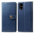 thumbnail image 3 of Wallet Case for Samsung A51 4G Magnetic Clasp Folio Kickstand Premium Leather Case with Hand Strap, [RFID Blocking] Credit Card Slots Shockproof TPU Inner Cover for Samsung Galaxy A51 4G, Blue, 3 of 11